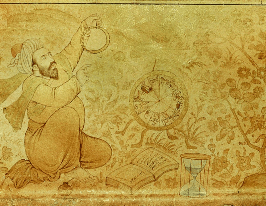 An-early-seventeenth-century-margin-drawing-from-the-folio-in-Jahangirs-Album-showing-an